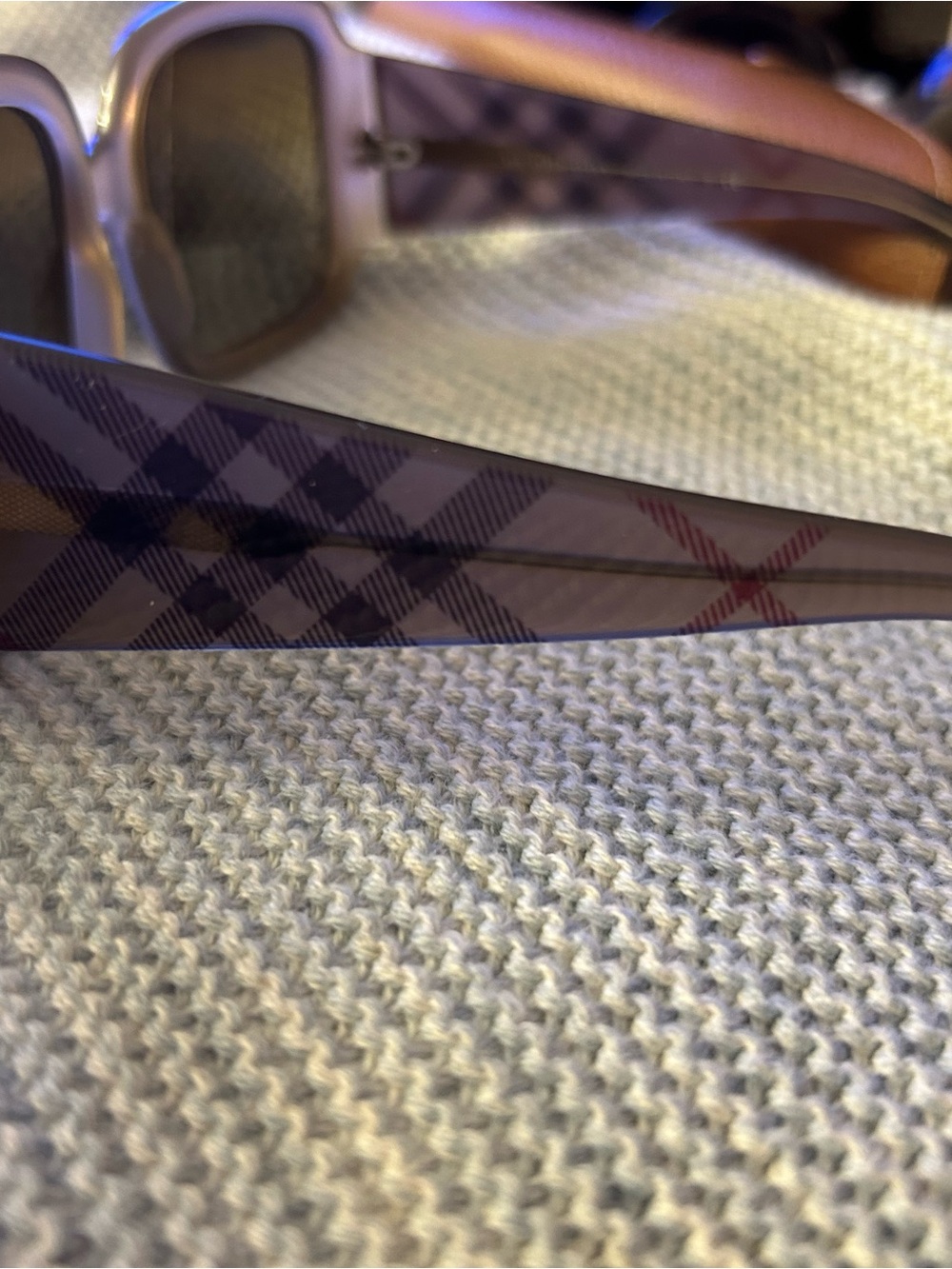 Women’s Burberry Brown Plaid Pattern Sunglasses - Classic Style